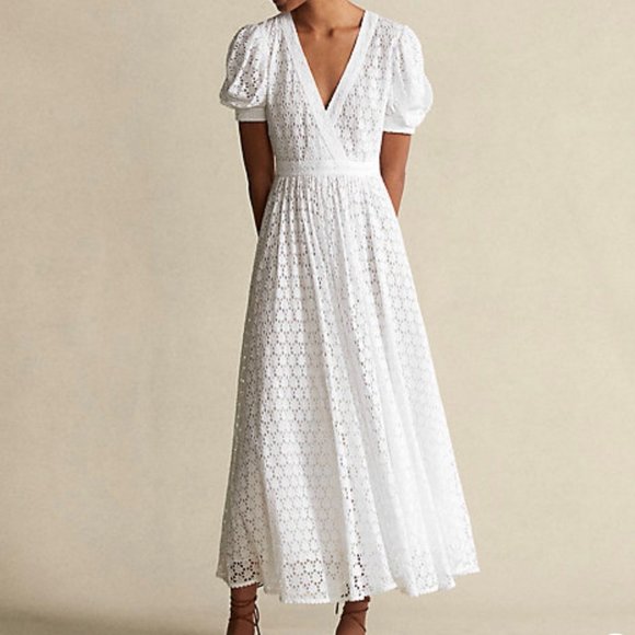 Ralph Lauren Blue Label Dresses & Skirts - White Ralph Lauren Eyelet Garden Dress